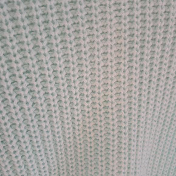 NWOT BooHoo Brand Green White Color Block Cardigan Sweater MED. - Picture 8 of 13